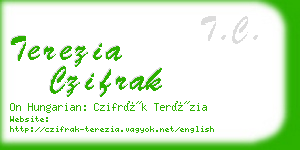 terezia czifrak business card